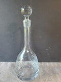 Etched Clear Glass Decanter