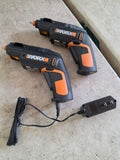 Pair of WORX Rechargeable Screwdrivers w/Charger