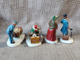 Department 56 Dickens' Village "Meeting the Family at the Railroad Station" 4 Piece Figurine Set