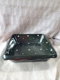 Temp-Tations Black and White Polka Dot Baking Dish with Wire Rack and Trivet (B)