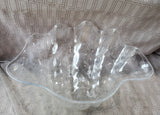 Clear Plastic Seashell Serving Bowl