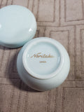 (I) Noritake Round Light Blue Trinket Box