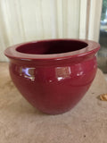 Maroon Glazed Ceramic Planter (Copy)