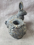 Resin Rabbit Tapered Candle Holder