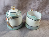 9 Piece Asian Inspired Hand Painted Lusterware Tea Set