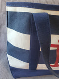 Tommy Hilfiger Striped Canvas Tote Bag
