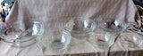 9 Piece Duralex Clear Glass Nesting Mixing Bowl Set