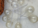 Gardening Lot -Plastic Watering Bulbs (16), Markers, Basket
