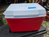 Red Coleman ice Chest w/Handles