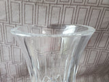 Heavy Clear Glass Flare Vase