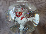 Light Up Snowman Snow Globe WORKS