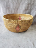 Vintage Native American Folk Art Woven Basket