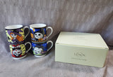 Lenox Set of 4 Halloween Characters Stackable Mugs