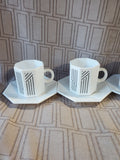 12 Piece Arcopal Teacup and Saucer Set