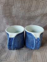 (A) Pair of Quail Run Signed Elizabeth Krome Pottery Mugs