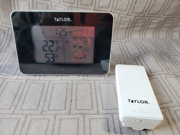 Taylor Wireless Indoor/Outdoor Weather Station WORKS