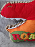 Dinosaur "Roar!" Throw Pillow