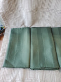 Set of 11 Green Fabric Napkins