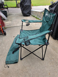 Green Folding Arm Chair w/Carry Bag