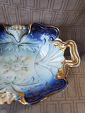 Blue and Gold Toned Decorative Tray
