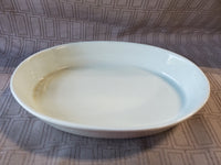 Oblong White Ceramic Baking Dish