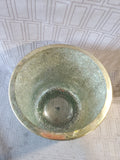 Gold Toned Mosaic Glass Vase