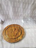 Wooden Cheese Tray with Glass Dome