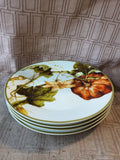 Set of 4 Williams-Sonoma "Botanical Pumpkin" Salad Plates