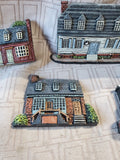 Lot of Brandywine Woodcrafts Buildings and Tree Figurines