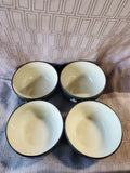 Set of 4 Bass Pro Shop Moose Silhouette Soup Bowls