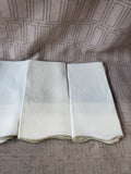Set of 8 Scalloped Edge Fabric Napkins