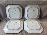 Set of 4 Vietri Sea Life Octagonal Salad Plates