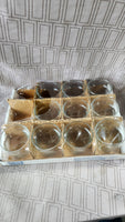 12 Pack of Clear Glass Candle Votives
