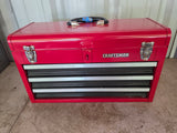 Craftsman 3-Drawer Metal Tool Box Full of Tools