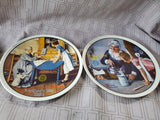 Lot of 4 Norman Rockwell Mother's Day Plates
