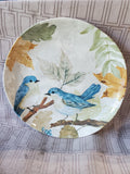 Set of 8 Pier 1 Blue Birds on Branch Melamine Dinner Plates