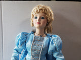 Danbury Mint 1987 Porcelain Cinderella Doll with Stand