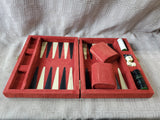 Red Travel Backgammon Board Game