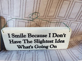 2 Piece Wooden Funny Quote Wall Plaque Lot