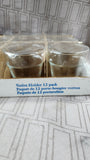 12 Pack of Clear Glass Candle Votives