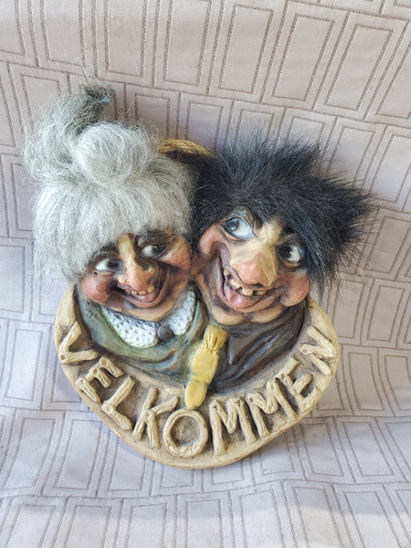 Norwegion Troll Welcome Sign