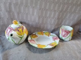 3 Piece Jay Willfred Andrea by Sadek Floral Dish Set