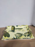 Rectangular Plastic Olive Oil and Garlic Serving Tray
