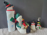 (B) Lot of Snowmen Decor