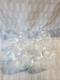 Set of 4 Bodum Bistro Clear Glass Double Wall Coffee Mugs