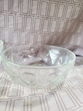 Set of 3 Heavy Clear Glass Nesting Bowls