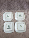 Lot of 4 Bing & Grondahl Denmark Blue and White Mini Wall Hanging Plates