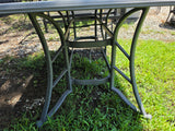 Rectangular Patio Table, Aluminum Frame w/Mosaic Tile Top