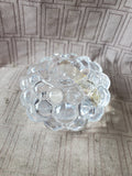 Orrefors Sweden Raspberry Crystal Candle Votive