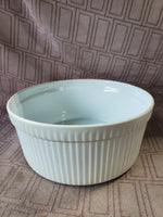 White Souffle Dish